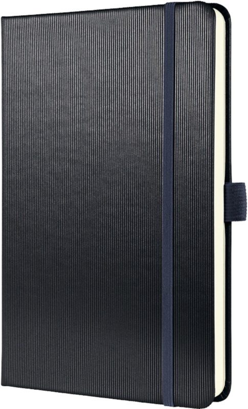 Thumbnail - Sigel Conceptum Notizbuch DIN A5 Liniert Seitlich Gebunden Kunststoff Hardcover Grau Metallic Perforiert 194 Seiten