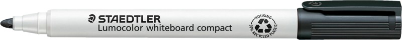 Thumbnail - STAEDTLER Lumocolor Whiteboard-Marker Schwarz Filzspitze 97% Recycled