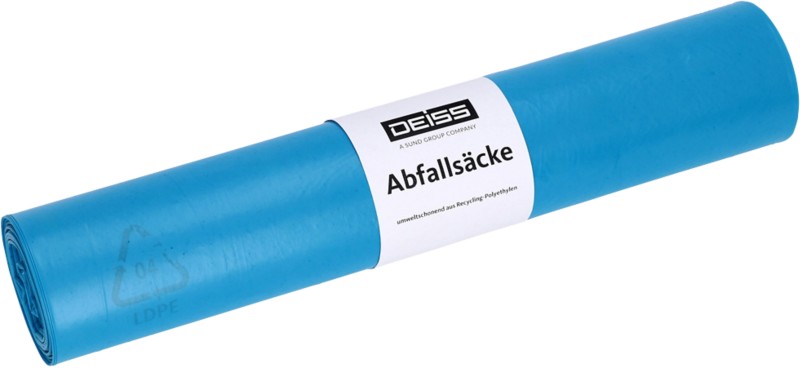 DEISS Abfallsäcke 120 L Blau 25 Stück