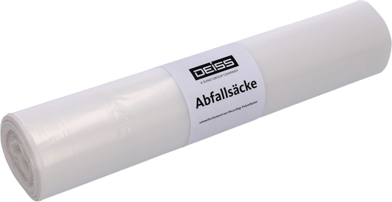 DEISS Abfallsäcke 120 L Transparent 32 Micron 25 Stück