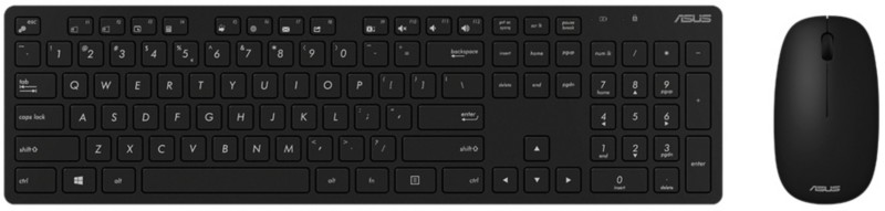 Thumbnail - ASUS Tastatur und Maus Kabellos QWERTZ Schwarz W5000