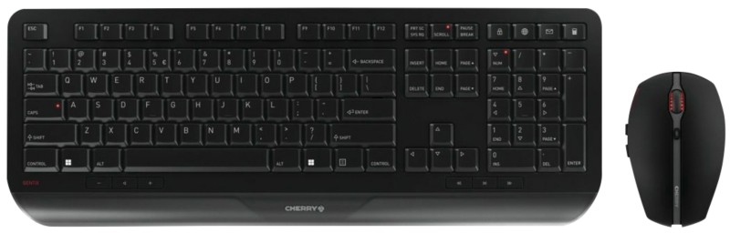 Thumbnail - CHERRY GENTIX Tastatur und Maus Kabellos QWERTY Schwarz JD-7000EU-2