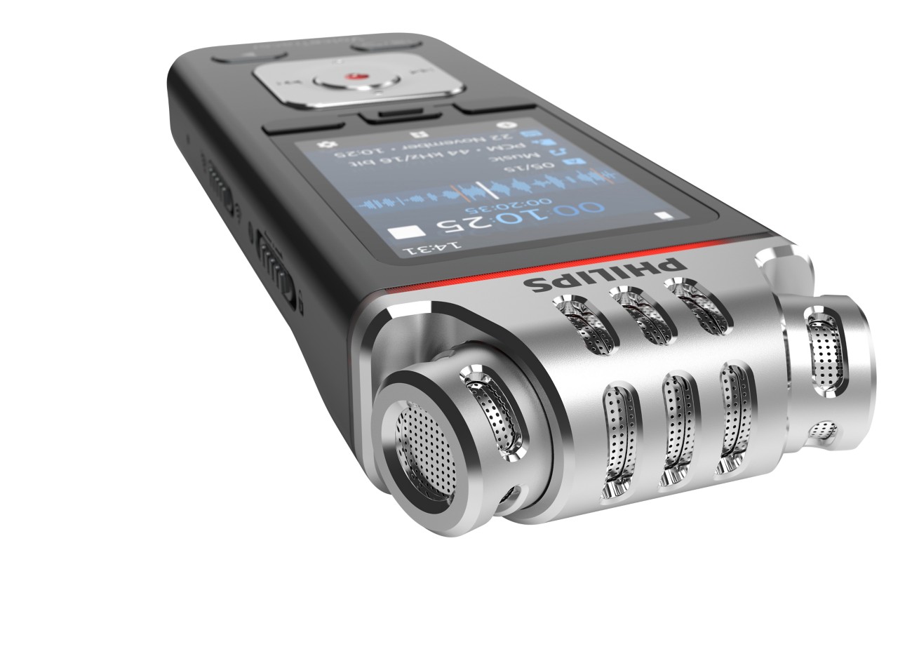 Philips DVT6115 VoiceTracer Voice Recorder, 8GB, MP3, 3 HiFi Microphones - Image 9