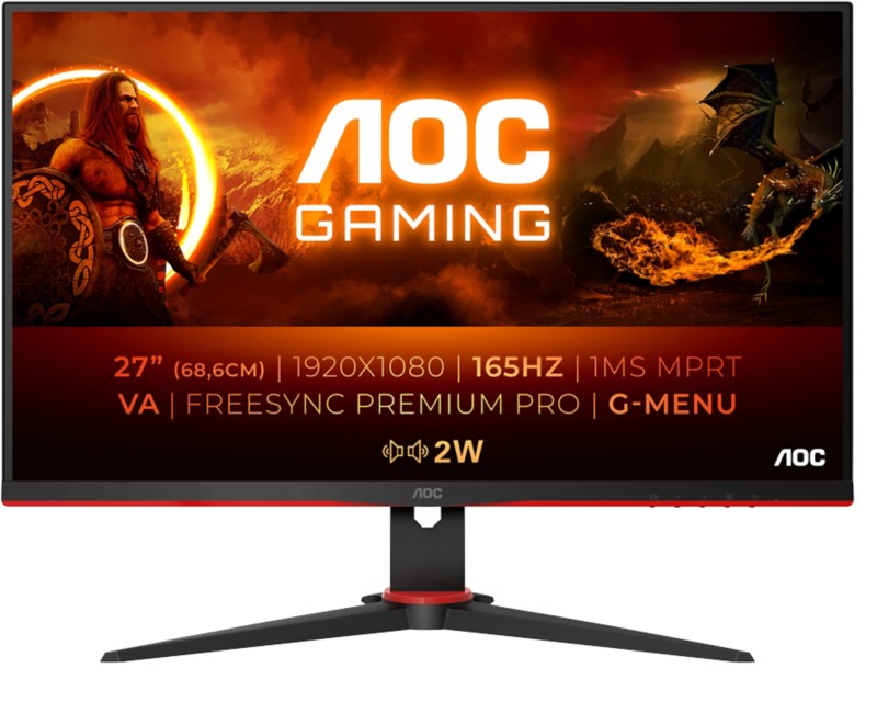 AOC 68,6 cm (27") LED-Monitor 27G2SAE/BK Schwarz, Rot
