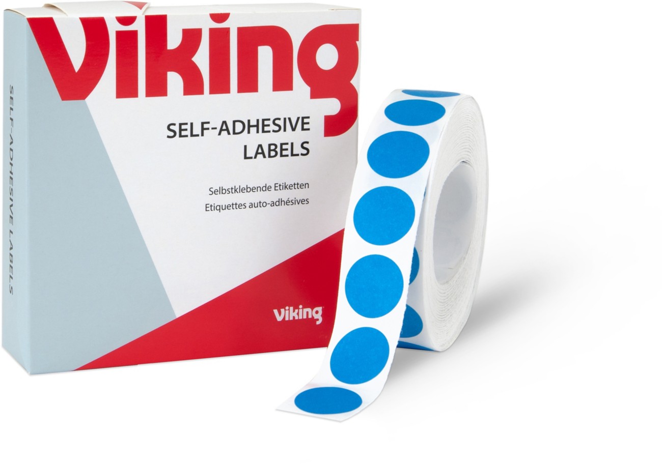 Viking Marking Dots Adhesive Blue 19 Mm Pack Of 1280