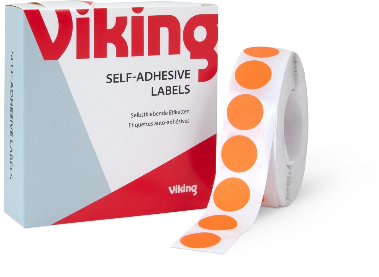 Viking Marking Dots Adhesive Orange 19 Mm Pack Of 1280