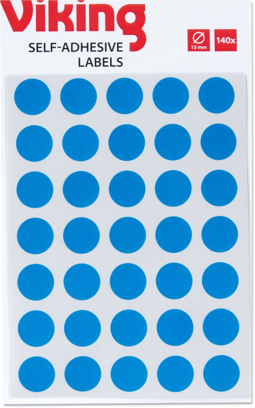Viking Marking Dots Adhesive Blue Pack Of 140