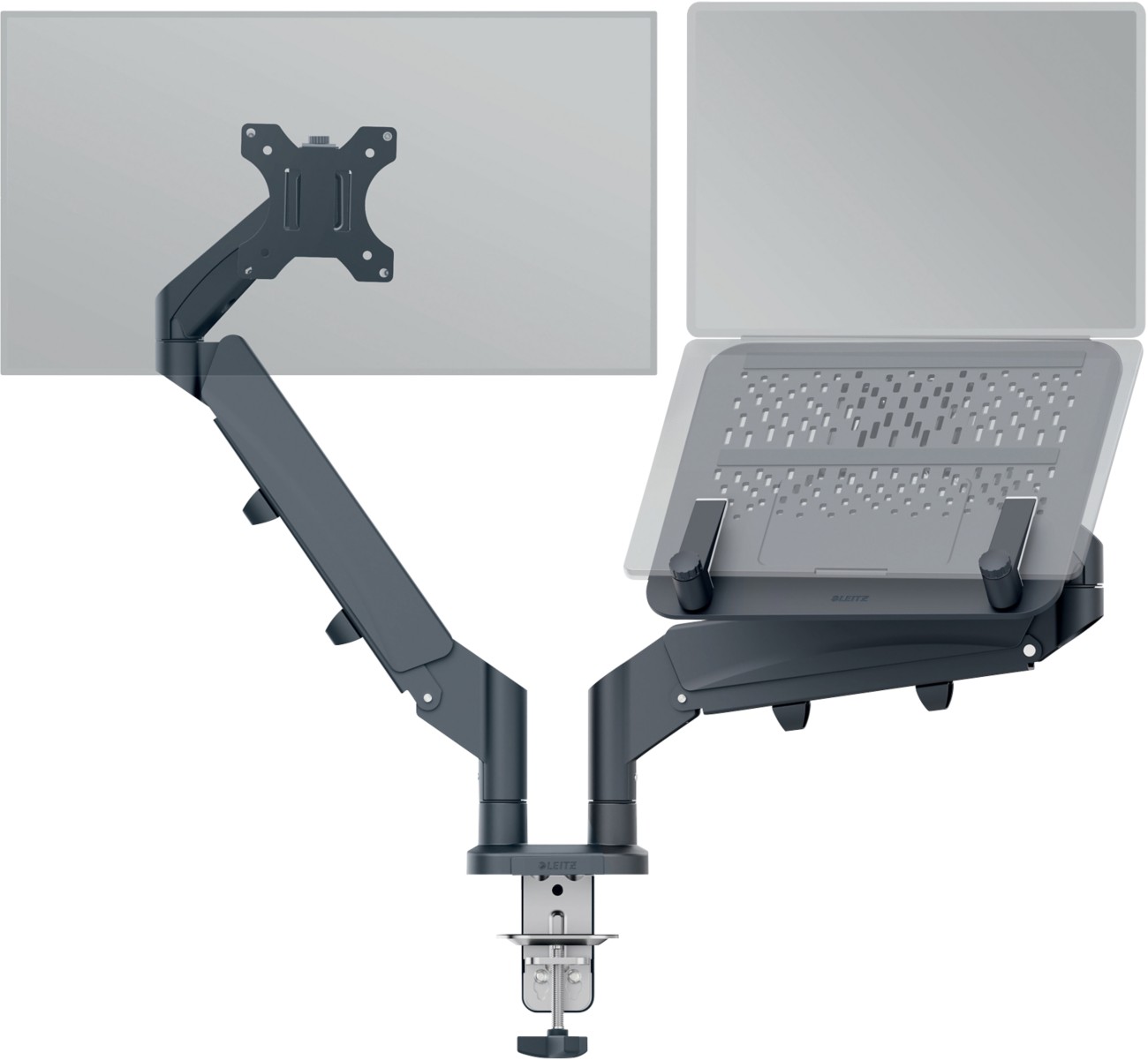 Leitz Ergo Space Saving Dual Monitor & Laptop Arm - Image 15