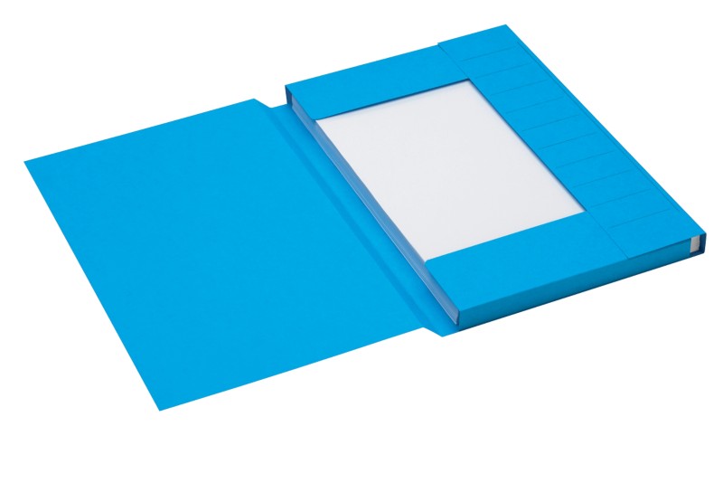 Djois Secolor Aktenmappe 3 Laschen 3182502 Kanzleipapier Blau Karton