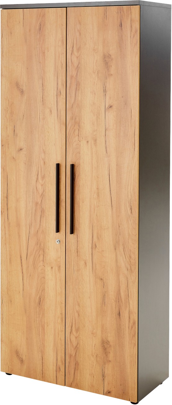 Germania Renton Filing Cabinet Lockable 800 X 400 X 1,970 Mm Graphite