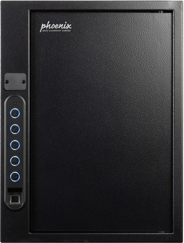 Thumbnail - Phoenix Schlüsseltresor Fingerprint 60 Haken Fingerabdruckschloss KS0021F Schwarz 4,5 L