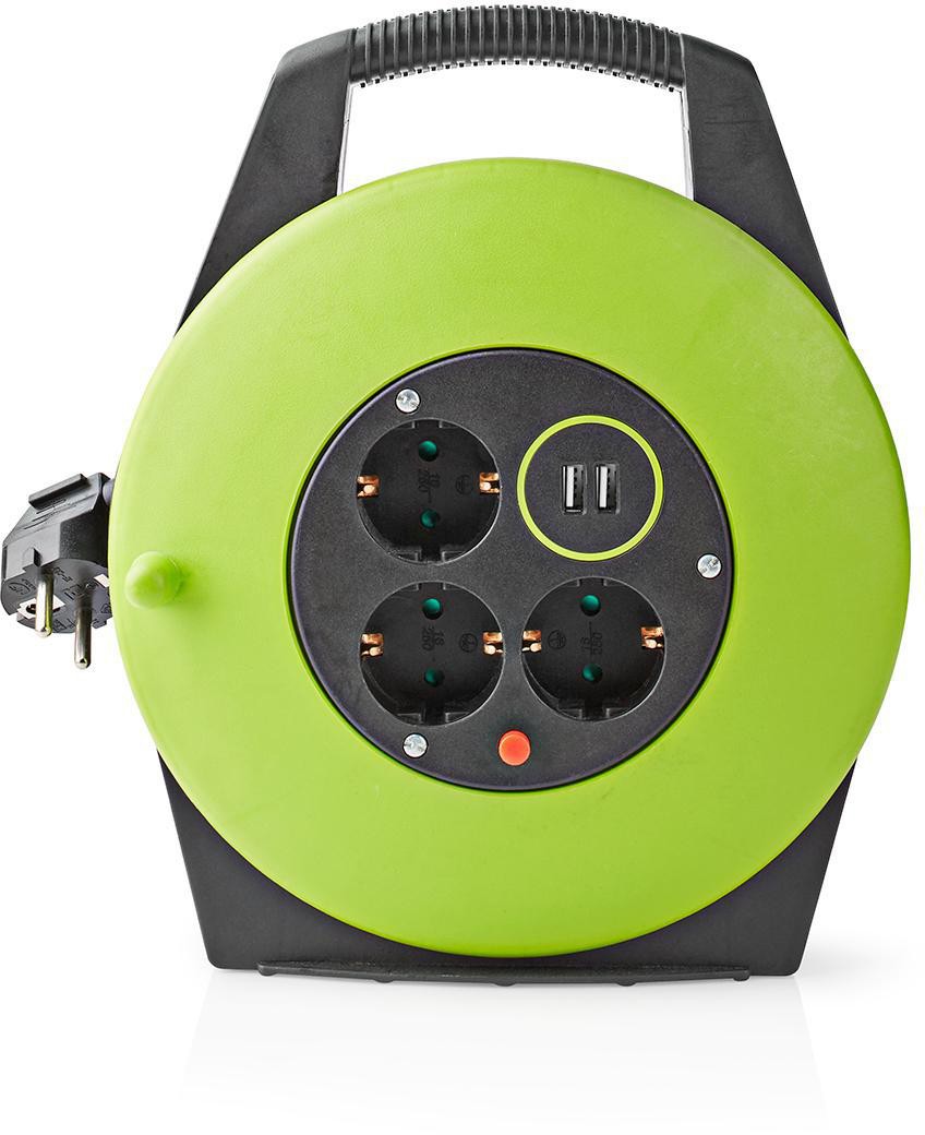 Thumbnail - Nedis Kabeltrommel 3 Steckdosen 10 m