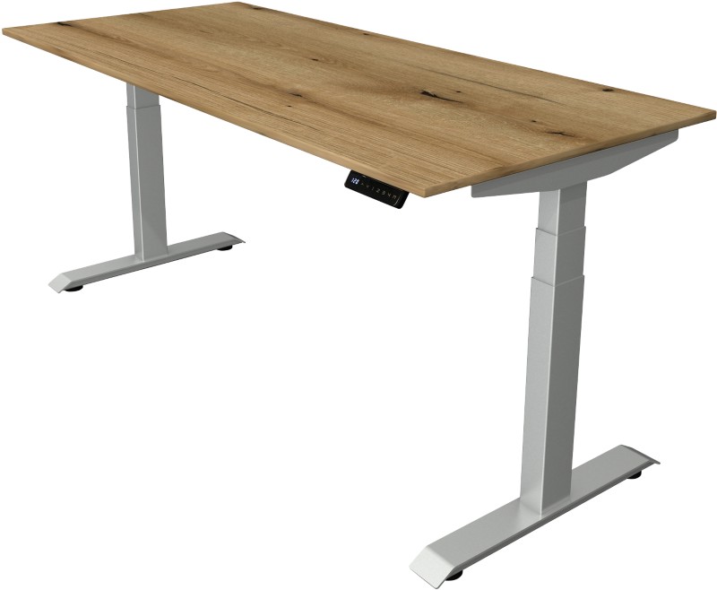 Kerkmann Elektronisch Höhenverstellbar Sitz-Steh-Schreibtisch Ahorn T-Fuß 1.800 (B) x 800 (T) x 1.290 (H) mm Metall, Hol...