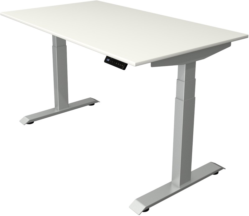 Kerkmann Elektronisch Höhenverstellbar Sitz-Steh-Schreibtisch Ahorn T-Fuß 1.400 (B) x 800 (T) x 1.290 (H) mm Metall, Hol...