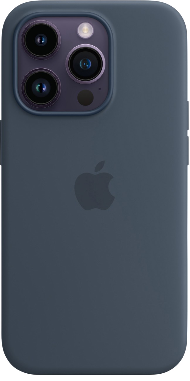 Apple Phone Case Microfibre, Silicone Blue