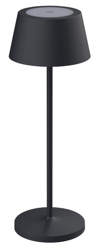 Maul Freistehend Schreibtischlampe Auswechselbare LED-Lichtquelle Anthrazit Batterie 120 x 120 x 340 mm