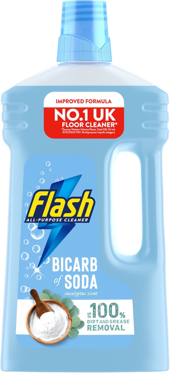 Flash Bicarb Of Soda Multipurpose Cleaner Liquid Eucalyptus 1 L