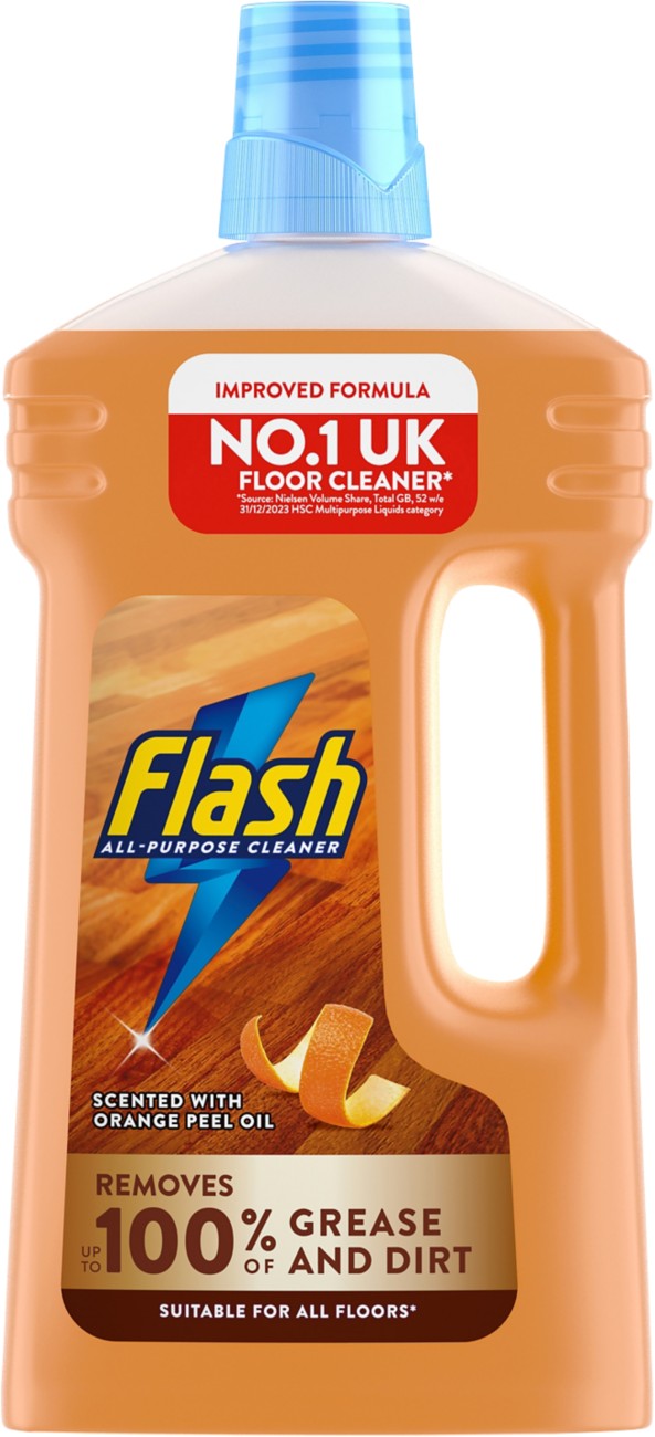 Flash Orange Wood Floor Liquid Cleaner, 1L - Image 10