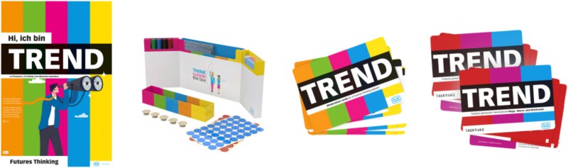 Thumbnail - PLAYROOM Moderationsbox Pappkarton 403 (B) x 220 (T) x 710 (H) mm Mehrfarbig