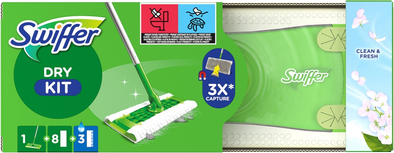 Thumbnail - Swiffer Reinigungsset 38,3 (B) x 17,1 (T) x 33,4 (H) cm 8700216656023 12 Stück