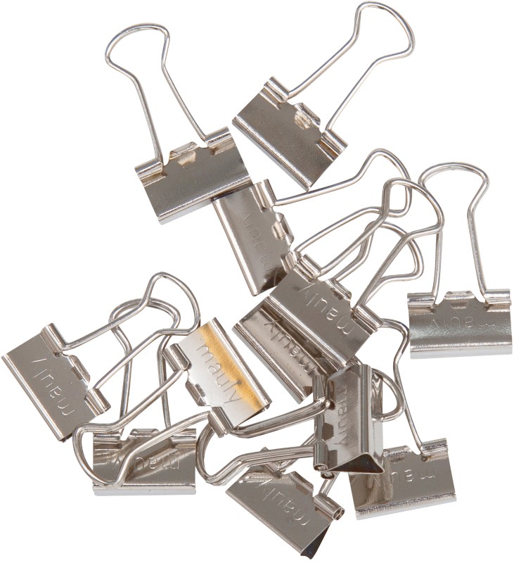 Thumbnail - Maul Foldback-Klammer Metall 13 mm Silber 12 Stück