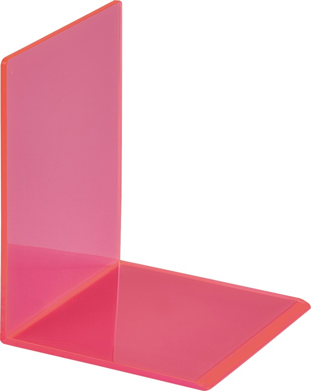 Maul Buchstützen Acryl Rosa 10 x 10 x 13 cm 2 Stück