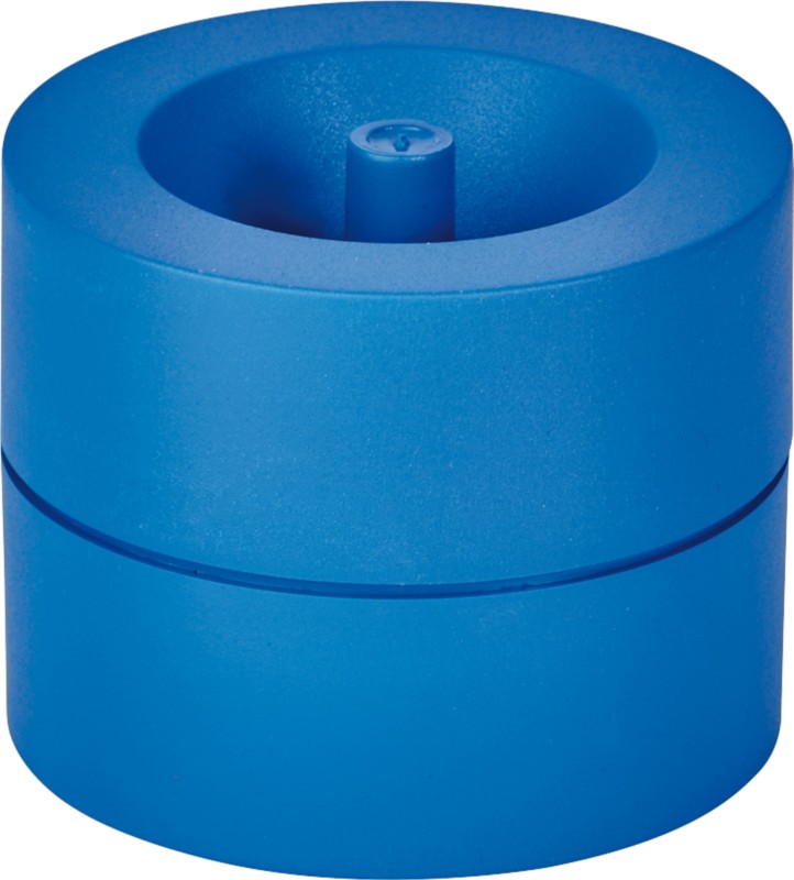 Maul greener@work Büroklammernspender Mit Zentralmagnet Kunststoff 60 mm Blau Rund