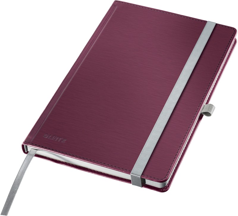 Leitz Style Notizbuch A5 Kariert Hardcover Rot Nicht perforiert