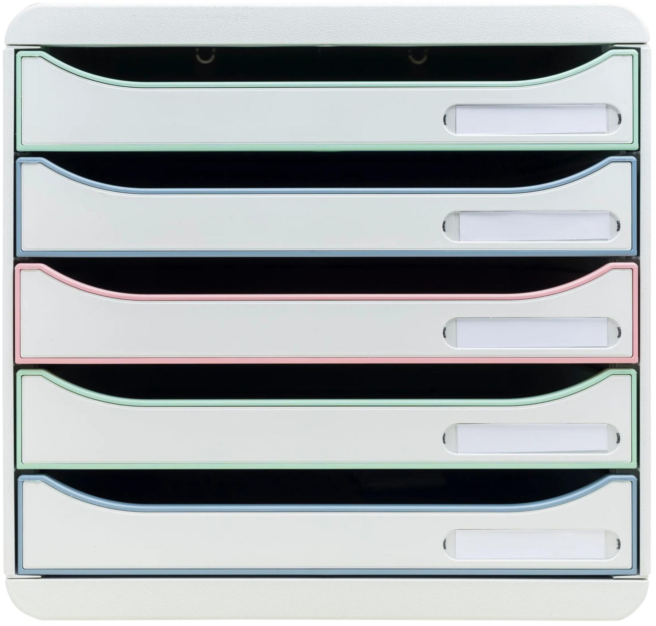 Exacompta Autentik Drawer Unit Plastic White 5 Drawers 27.8 X 34.7 X 27.1 Cm A4+