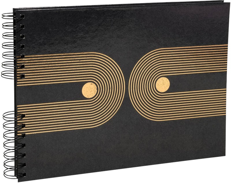 Thumbnail - Exacompta Graphik Fotoalbum Spirale Hardcover 32 x 22 cm Schwarz 50 Seiten