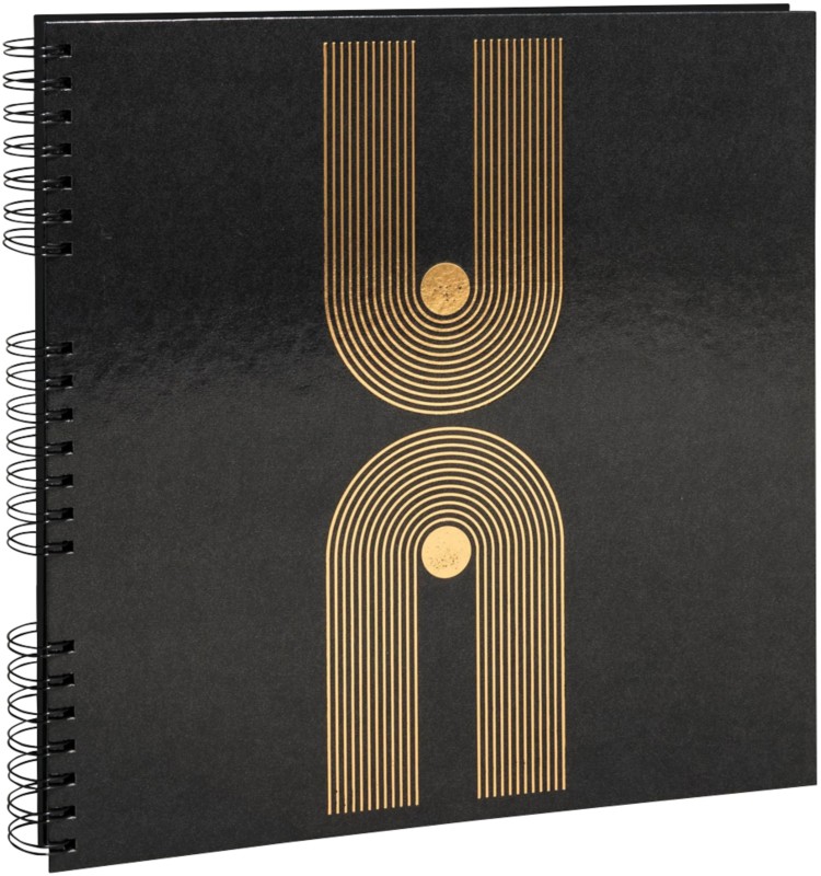 Thumbnail - Exacompta Graphik Fotoalbum Spirale Hardcover 32 x 32 cm Schwarz 60 Seiten