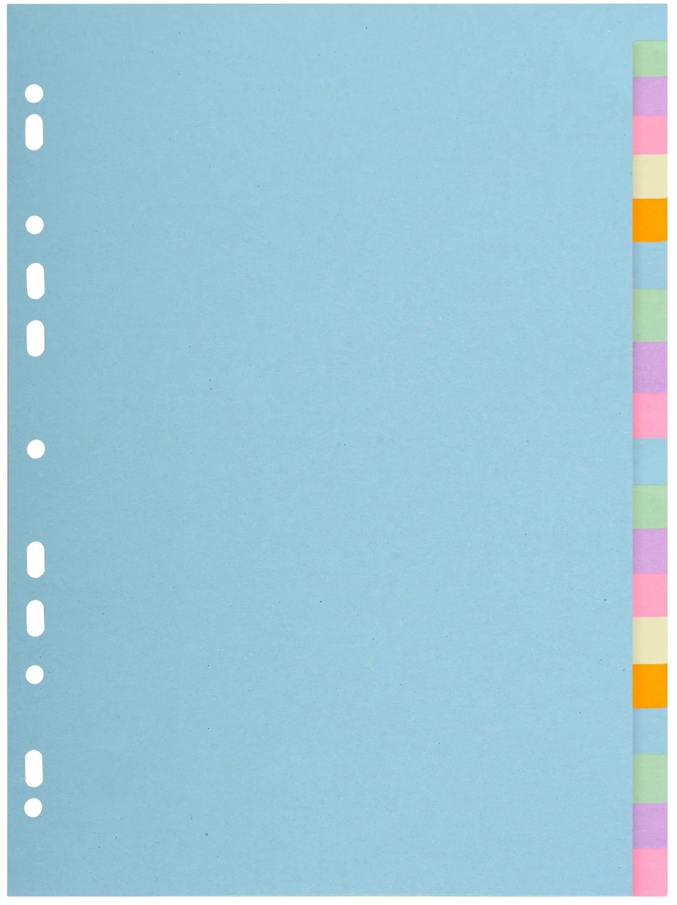Exacompta Forever Blank Dividers Assorted 20 Part 170 Gsm Cardboard 2620E