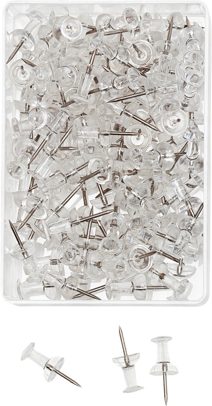 Thumbnail - WEDO Stecknadeln Metall Transparent 100 Stück