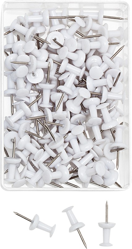 Thumbnail - WEDO Stecknadeln Metall Weiß 100 Stück