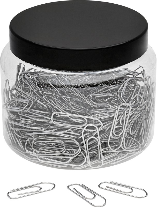 WEDO Büroklammern Metall 65 mm Silber 400 Stück