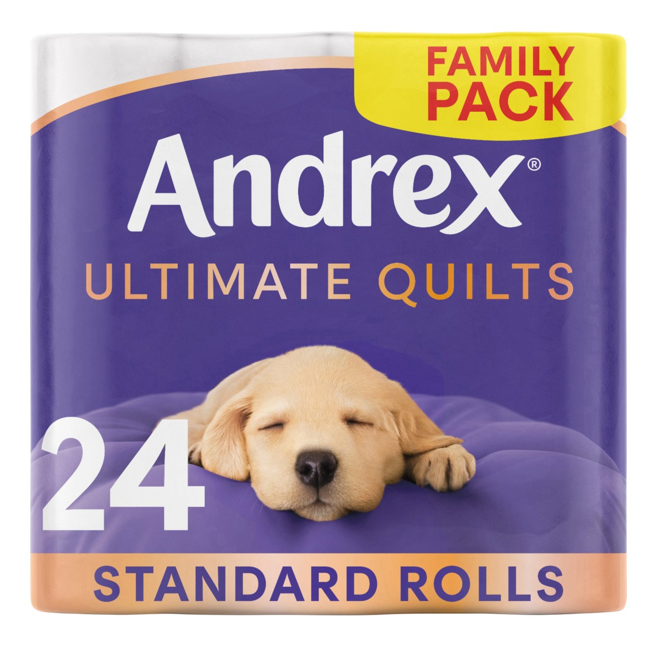 Andrex  Ultimate Quilts Toilet Roll 3-Ply 115 Sheets Per Roll Pack 24 - Image 6
