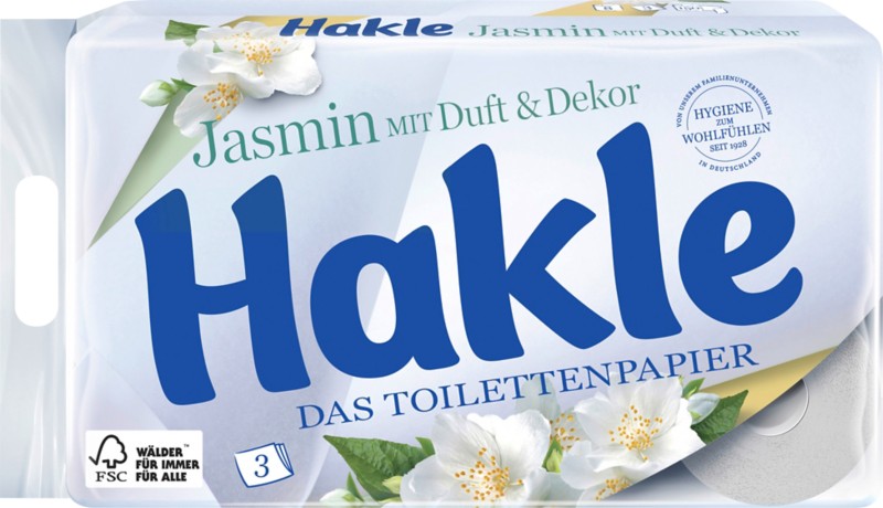 Hakle Toilettenpapier 3-lagig 18888 8 Rollen