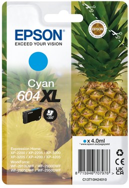Epson 604XL Original Ink Cartridge C13t10h24010 Cyan