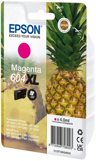 Epson 604XL Original Ink Cartridge C13t10h34010 Magenta