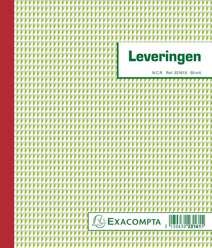 Exacompta Lieferrechnungsbuch 23161X Niederländischer Text Dreifach 5 Stück