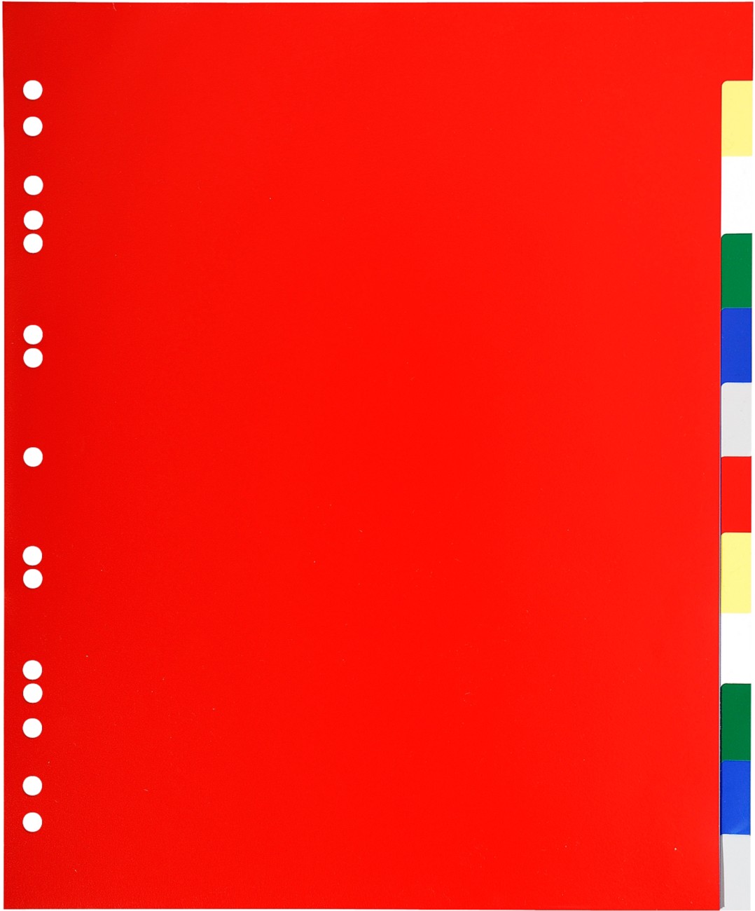Exacompta Blank Dividers A4+ Assorted Tab 12 Part Pp (Polypropylene) 11 Holes 93H Pack Of 50