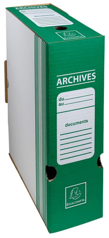 Exacompta Archivbox 261003H Grün 35 x 10 x 25 cm Pappkarton 50 Stück