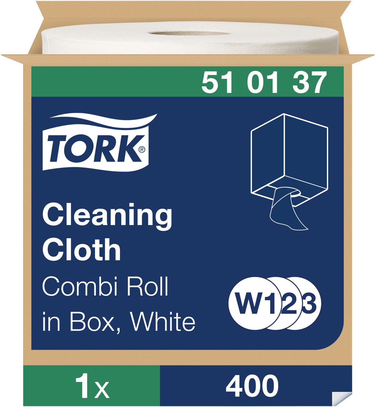 Tork W2 Premium Wiping Paper White 31.5 X 152 Cm 510137