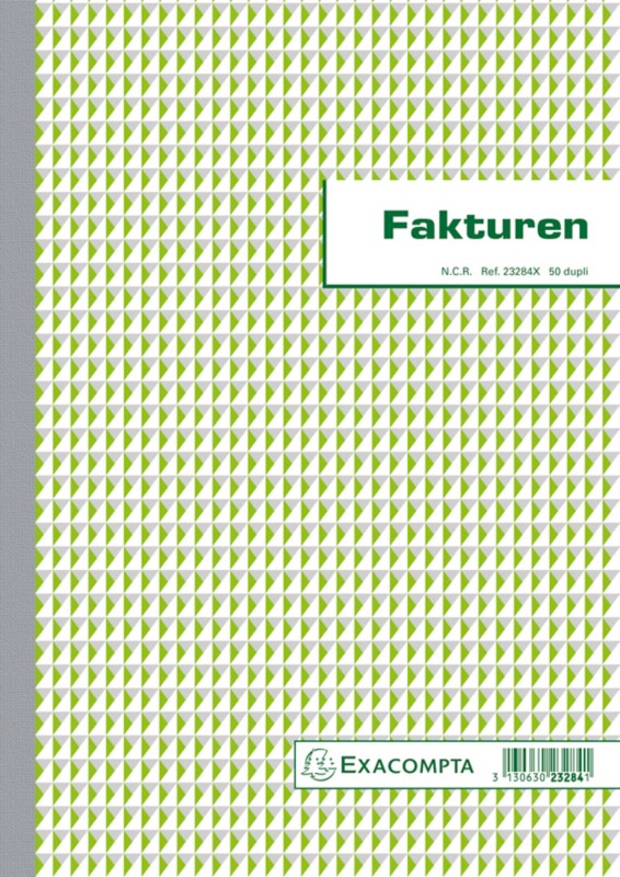 Exacompta Rechnungsbuch DIN A4 23284X Niederländischer Text Doppelt 5 Stück