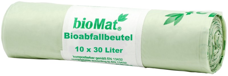 PAPSTAR BioMat Abfallsäcke Grün Mater-Bi 10 Stück
