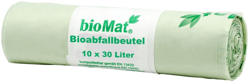 PAPSTAR BioMat Abfallsäcke Grün 30 L 10 Stück