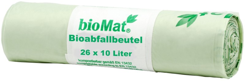 PAPSTAR BioMat Abfallsäcke Grün Mater-Bi 26 Rollen