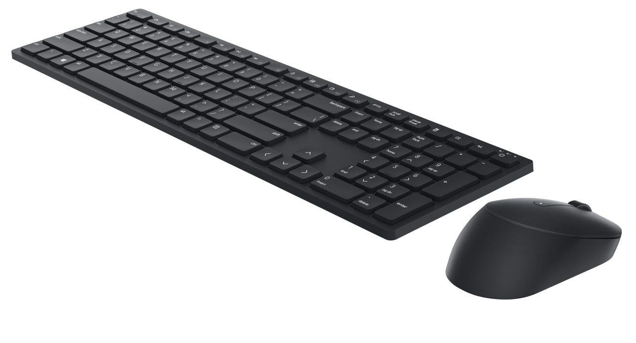 Dell Pro Keyboard And Mouse Wireless Qwerty (Gb) Black Km5221w