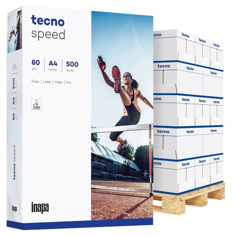 tecno Speed DIN A4 Druckerpapier 80 g/m² Matt Weiß 240 Pack à 500 Blatt