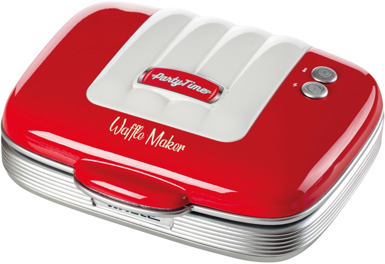 Ariete Ariar1973, Red 1973 Retro Style Waffle Maker, Non-Stick Easy Clean With Safety Lock, 700W - Image 6
